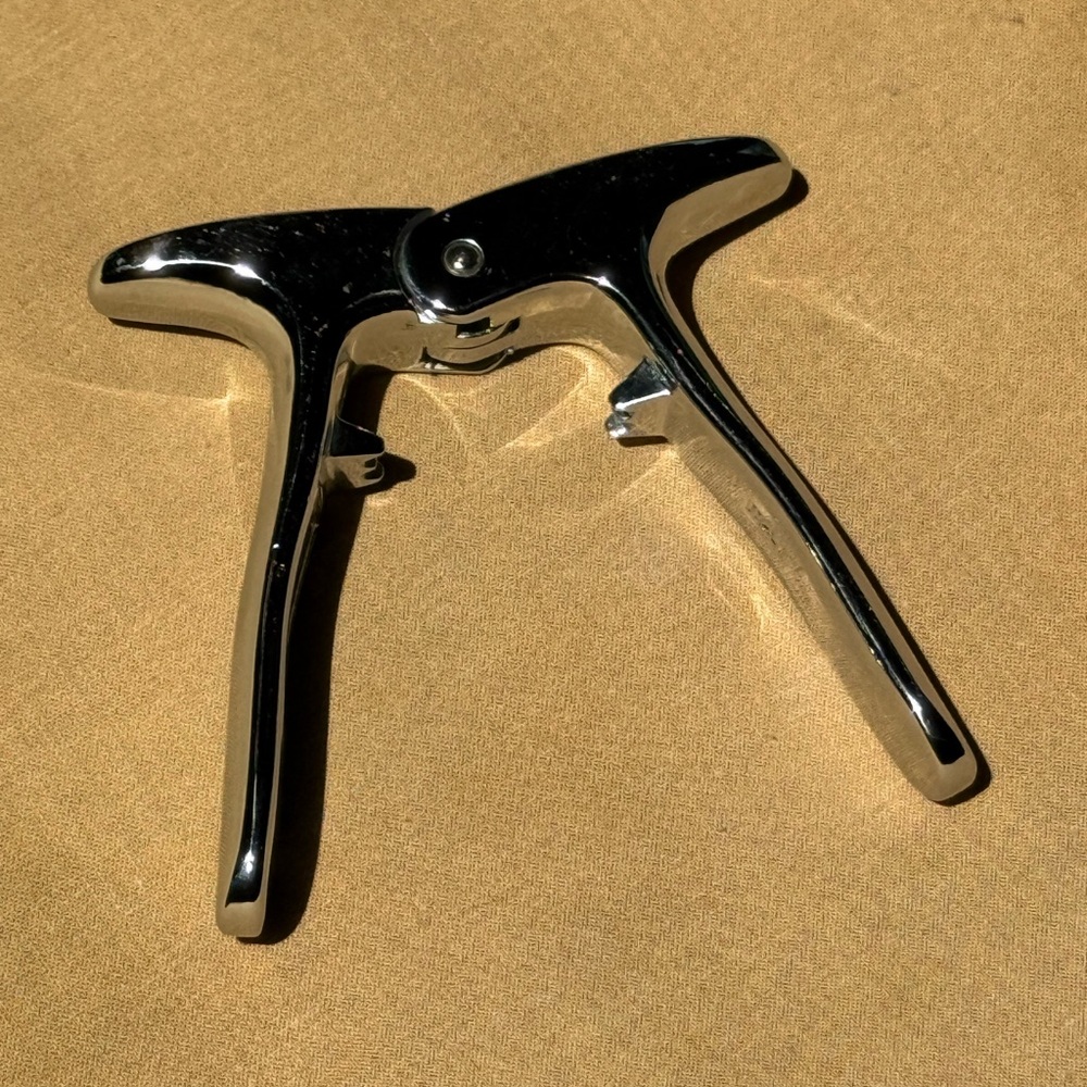 Italian Silver Champagne Opener In Beautiful Condition